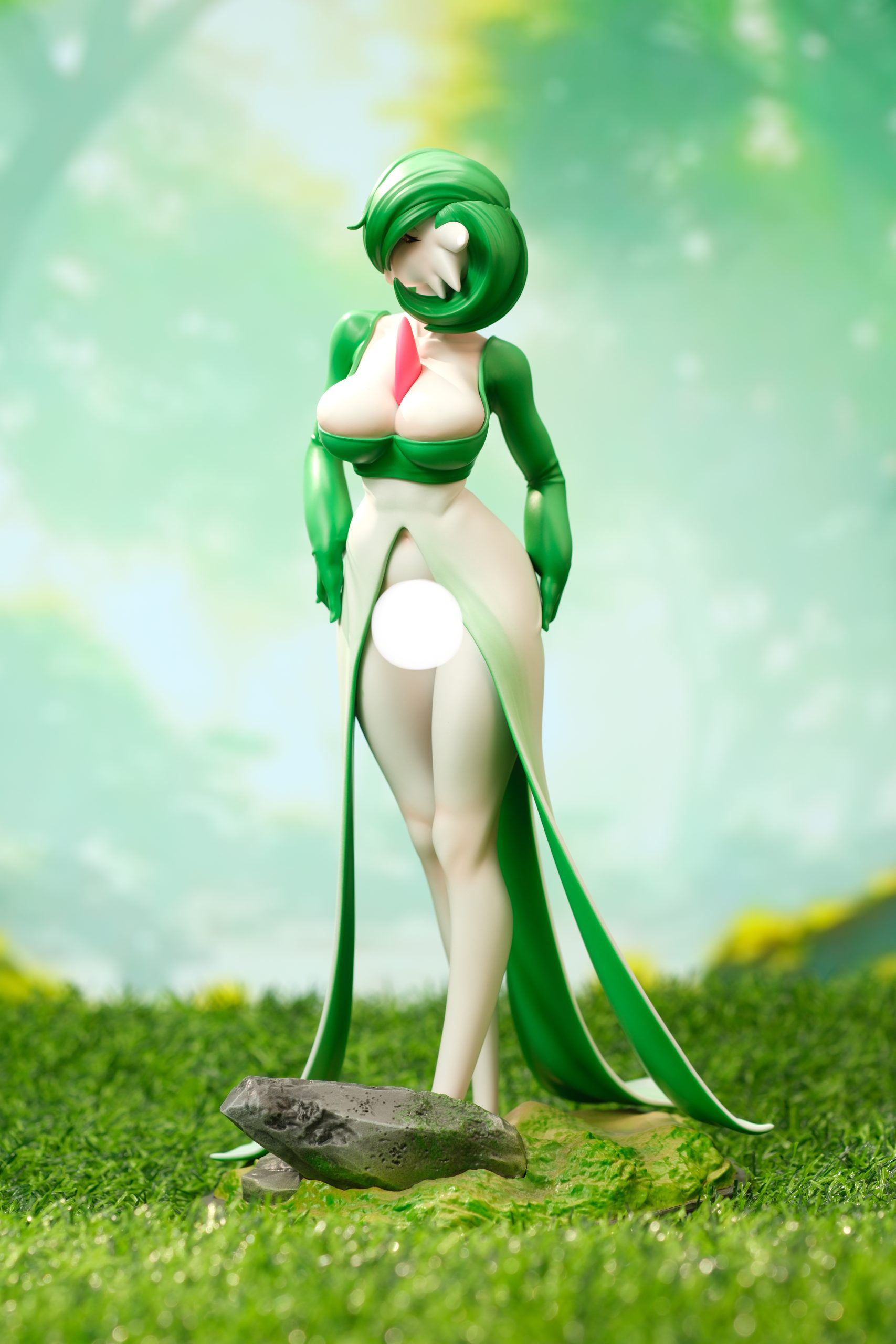 RouDan Studio – Green-haired Angel Anthro figure - Image 2