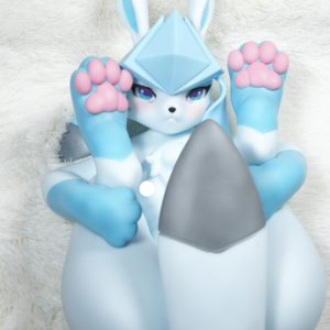 Pre-order | LingMo studio - Blue-White Cat - Silicone doll - Canine pussy