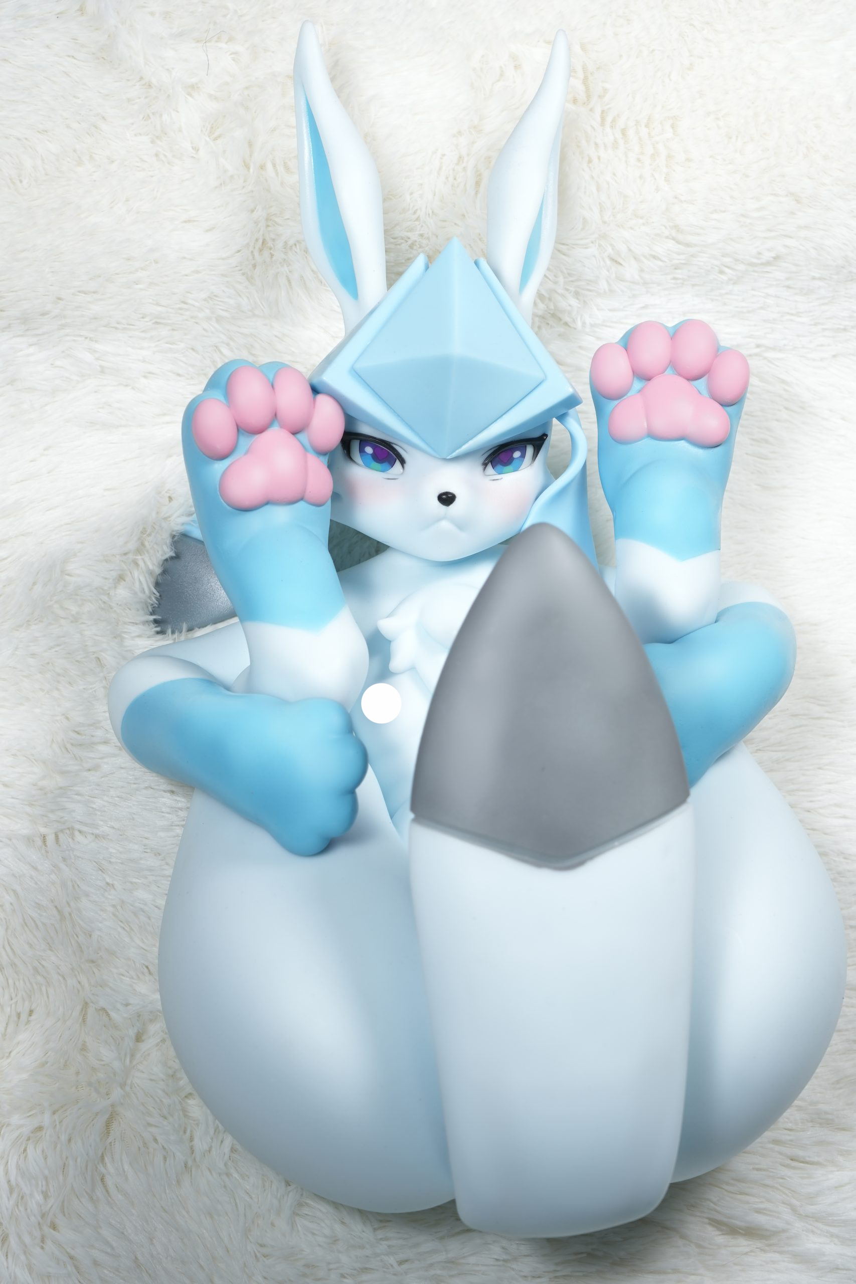 Pre-order | LingMo studio - Blue-White Cat - Silicone doll - Canine pussy