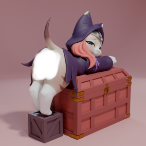 Spirit Demon studio - Cape Little Cat Anthro Figure