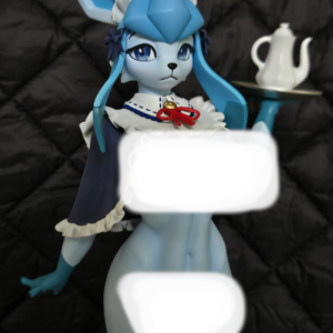 Pre-order | YLZX3&Furryparty Studio – Maid Blue-White Cat Anthro Figure