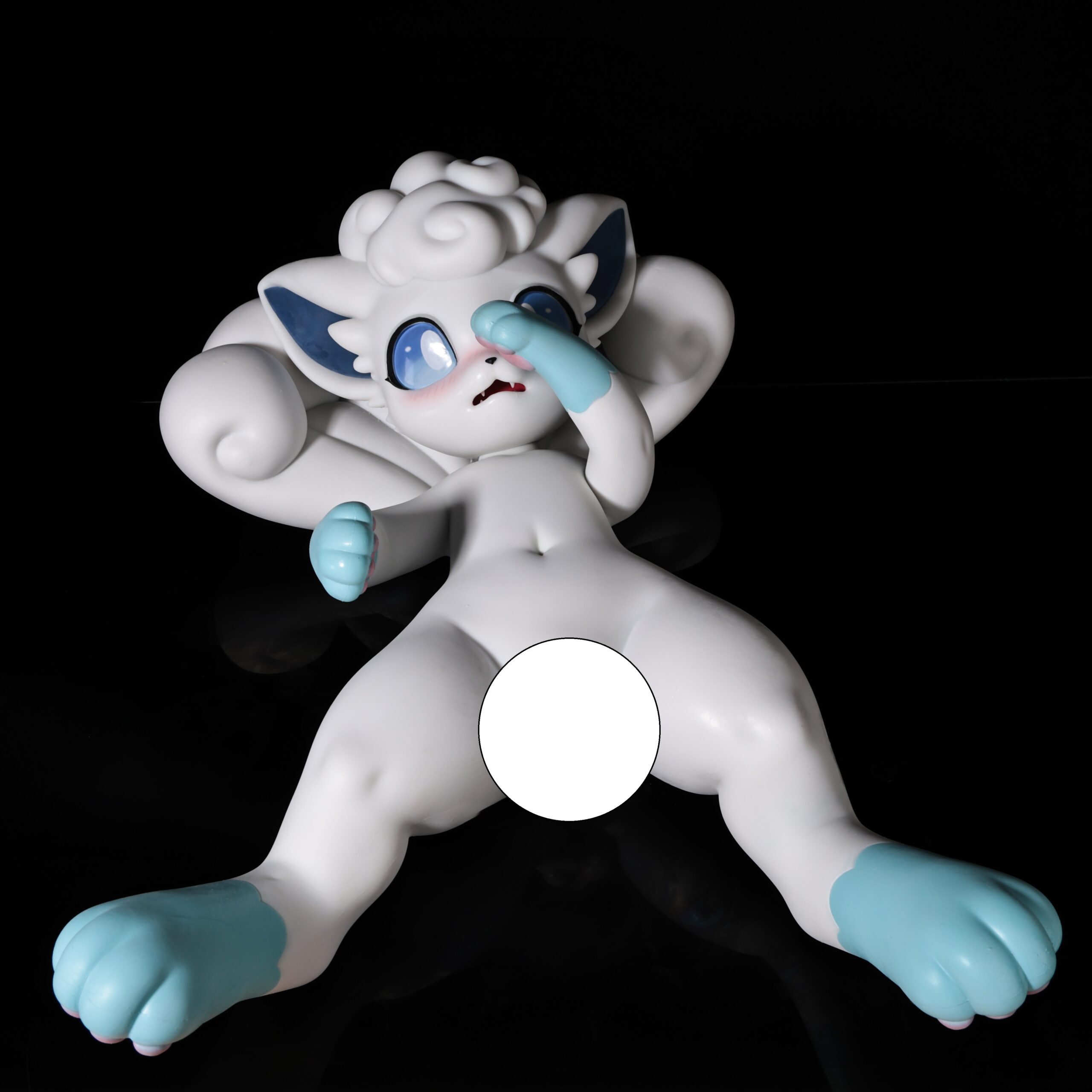 Pre-order | LingMo studio - White Fur Fox Sister - Silicone doll - Canine pussy - Image 7