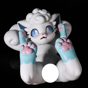 Pre-order | LingMo studio - White Fur Fox Sister - Silicone doll - Canine pussy