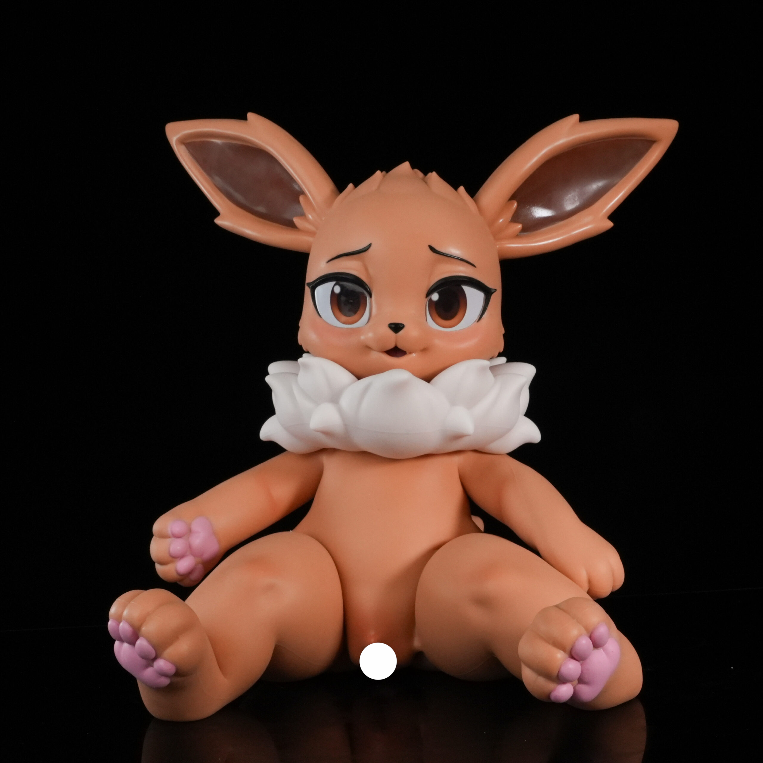 Pre-order | LingMo studio - Brown Fur Cat - Silicone doll - Female - Canine version - Image 2