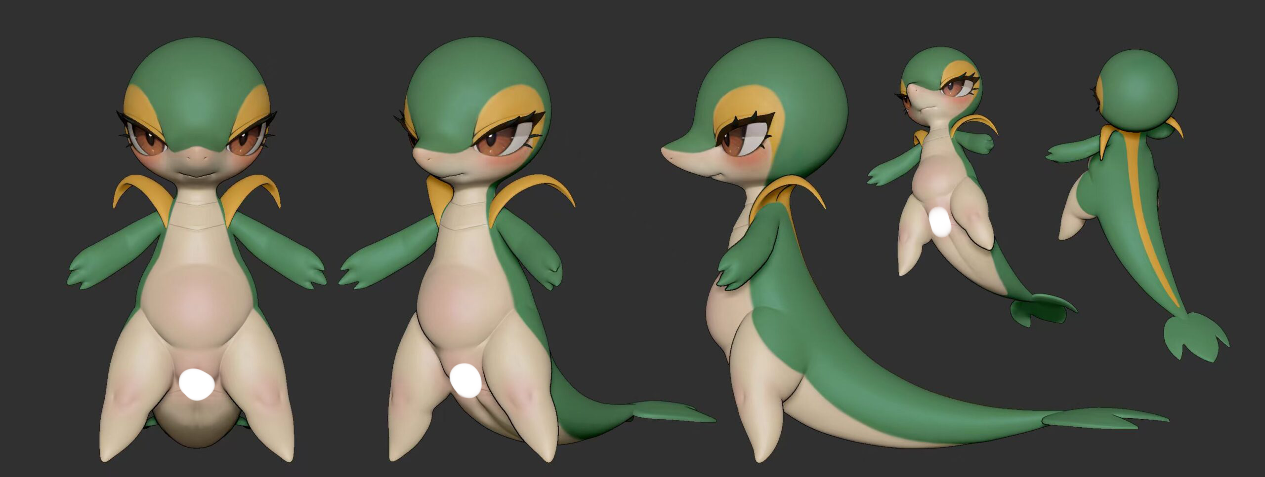 Pre-order | LingMo studio – Green Little Snake – Silicone Doll - Image 2