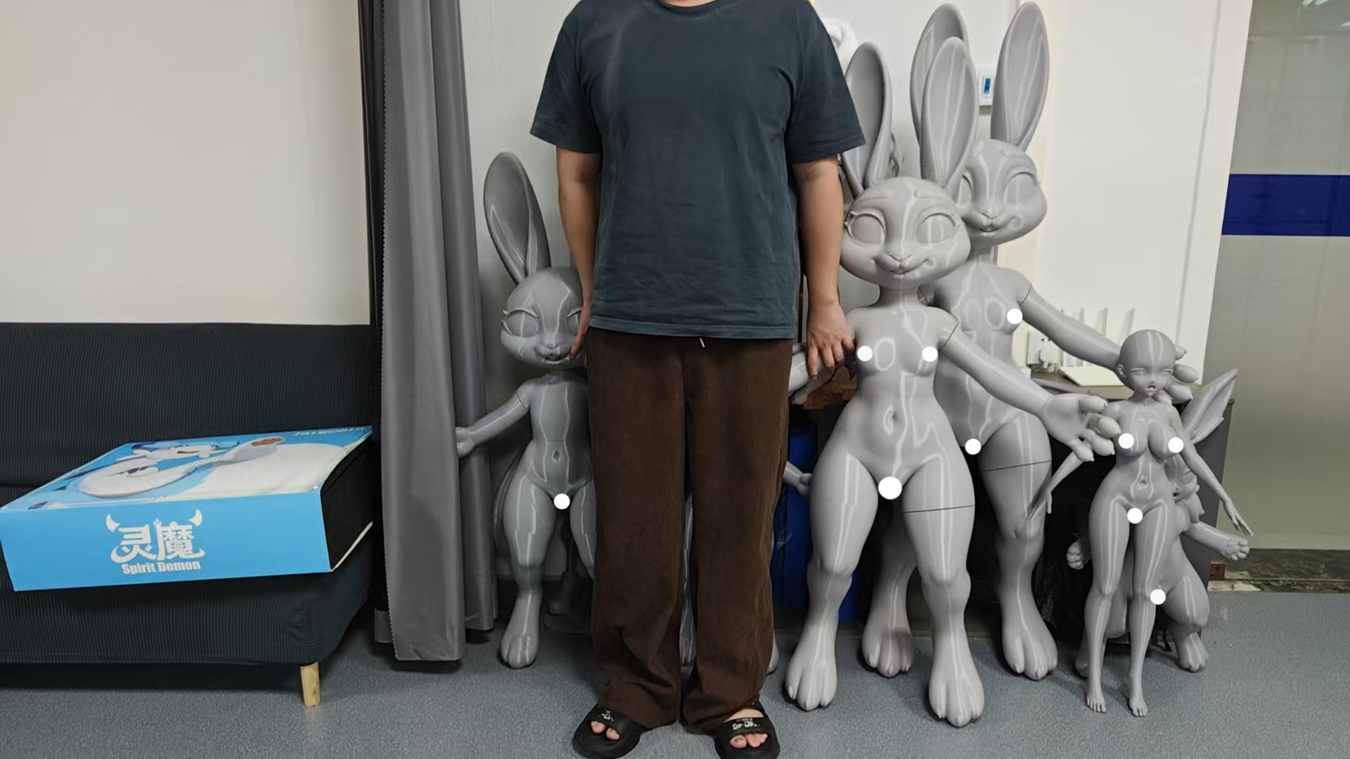 Pre-order | LingMo studio – Rabbit Anthro – Silicone Doll - Image 2
