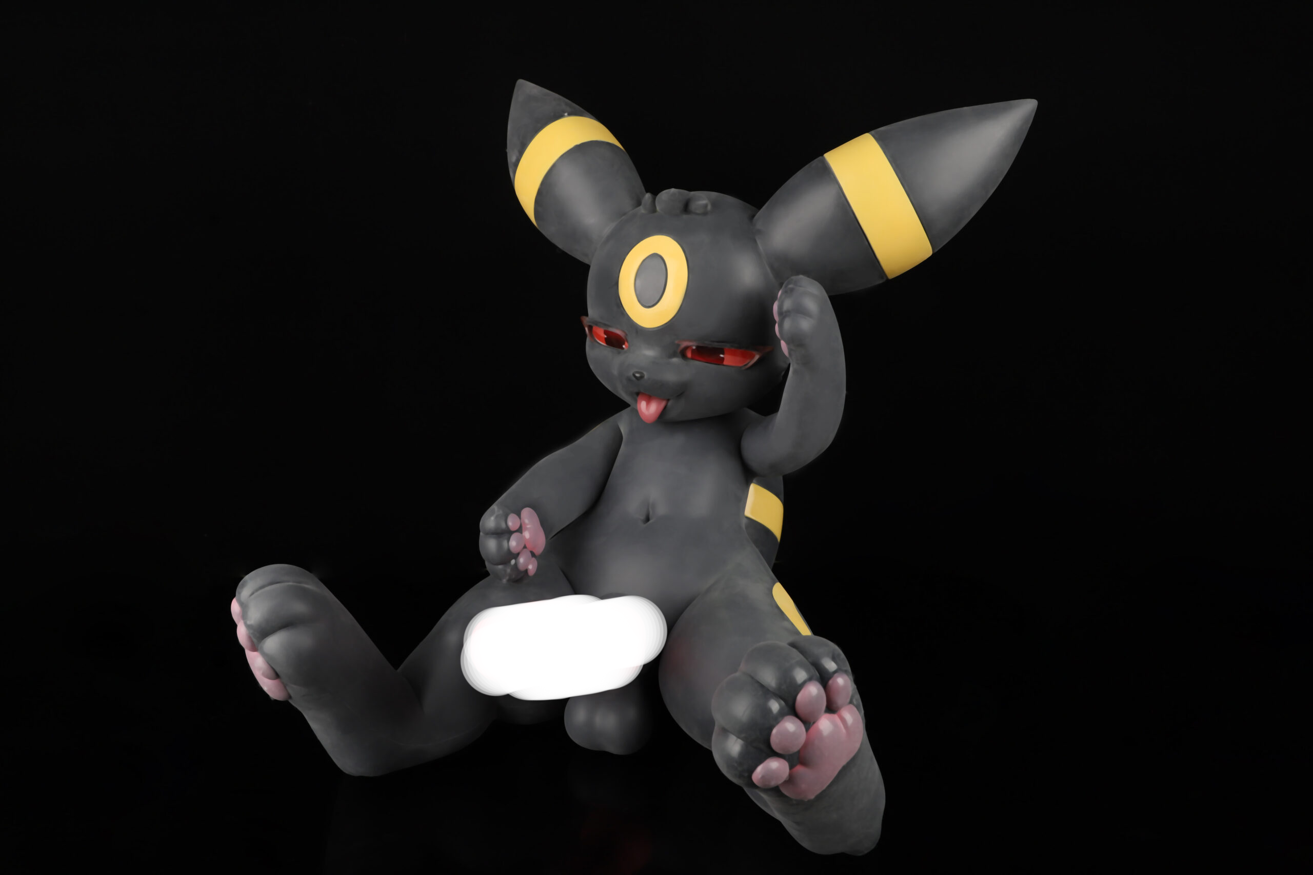 Pre-order | LingMo studio – Yellow Halo Black Cat – Silicone Doll - Male version - Image 3