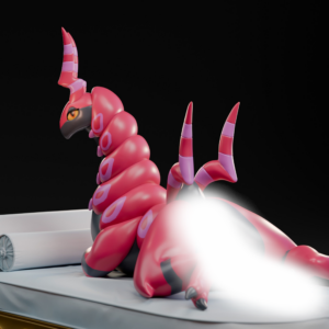 Pre-order | LingMo studio – Male Pink-Black centipede Figure