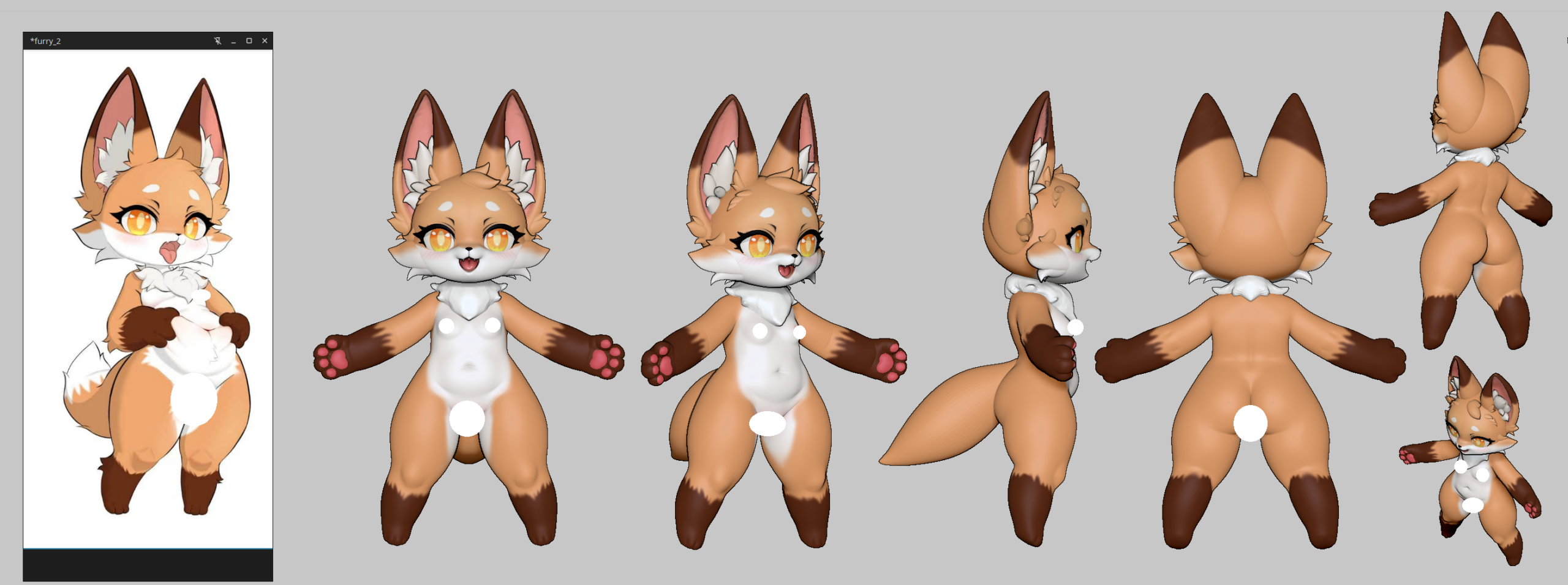 Pre-order | LingMo studio – Vulpes Girl Anthro – Silicone Doll – Crowdfunding