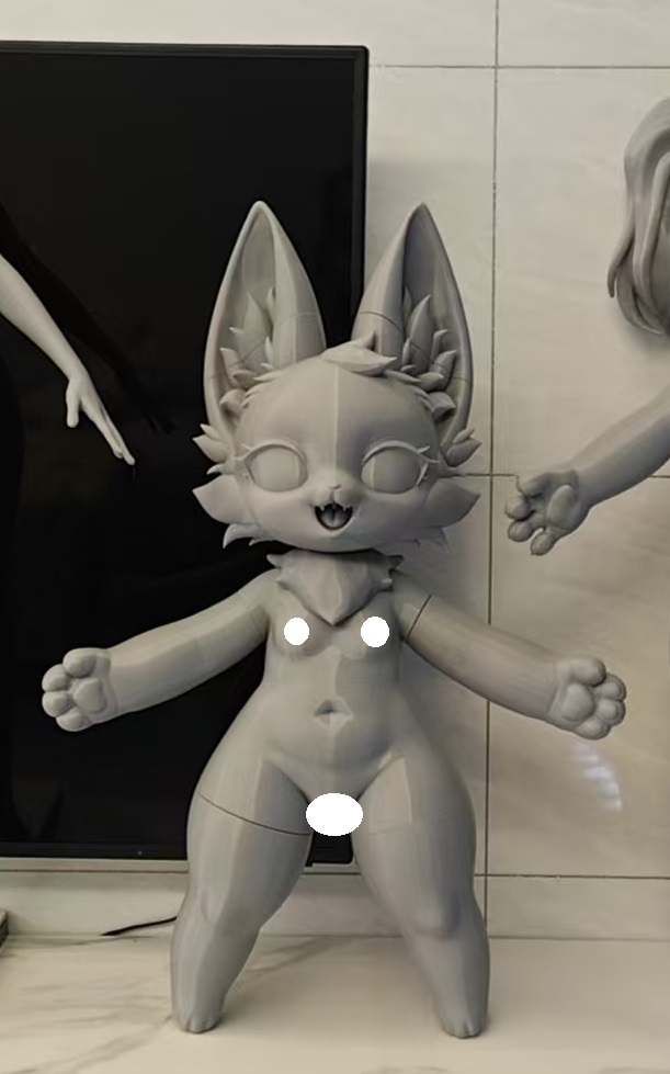 Pre-order | LingMo studio – Vulpes Girl Anthro – Silicone Doll – Crowdfunding - Image 2