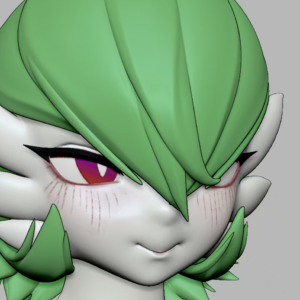 Pre-order | LingMo studio – Big-Chest Green-haired Angel Anthro – Silicone Doll