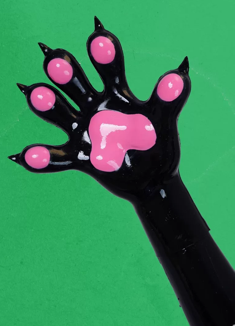 In-stock | Furrjoi – multicolor dog paw gloves – Silicone cosplay props