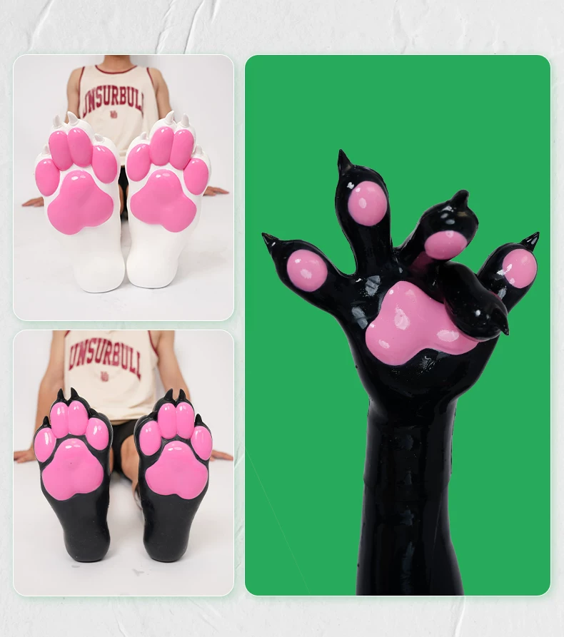 In-stock | Furrjoi – Multicolor Dog Paw & Dog Feet Set – Silicone cosplay props - Image 4