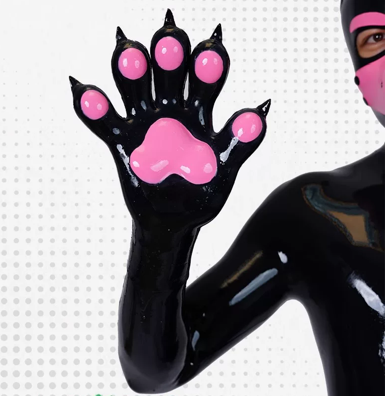 In-stock | Furrjoi – multicolor dog paw gloves – Silicone cosplay props - Image 2