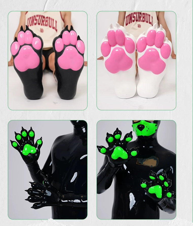 In-stock | Furrjoi – Multicolor Dog Paw & Dog Feet Set – Silicone cosplay props - Image 2