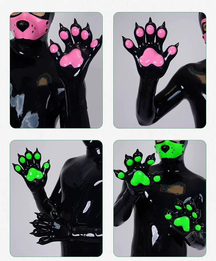 In-stock | Furrjoi – multicolor dog paw gloves – Silicone cosplay props - Image 4